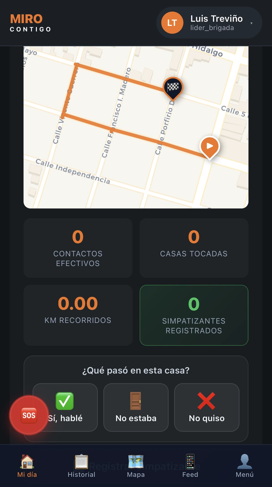 App del brigadista MIRO CONTIGO